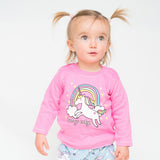 'Hud yr Enfys' Unicorn baby t-shirt
